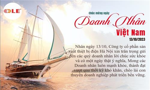 MÁY BIẾN ÁP LE - CHÚC MỪNG NGÀY DOANH NHÂN VIỆT NAM