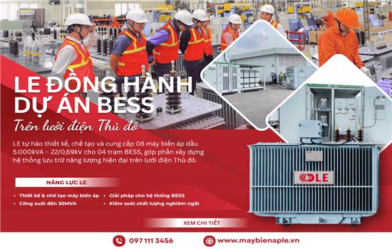 LE đồng hành cùng dự án BESS trên lưới điện thủ đô