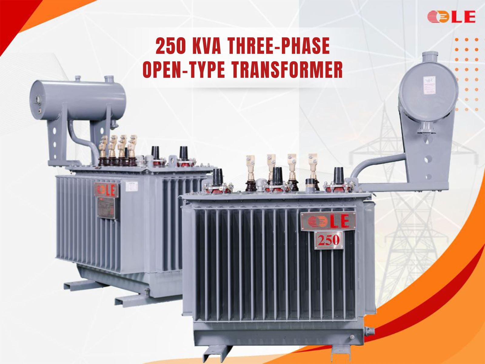 250 kva three-phase open-type transformer