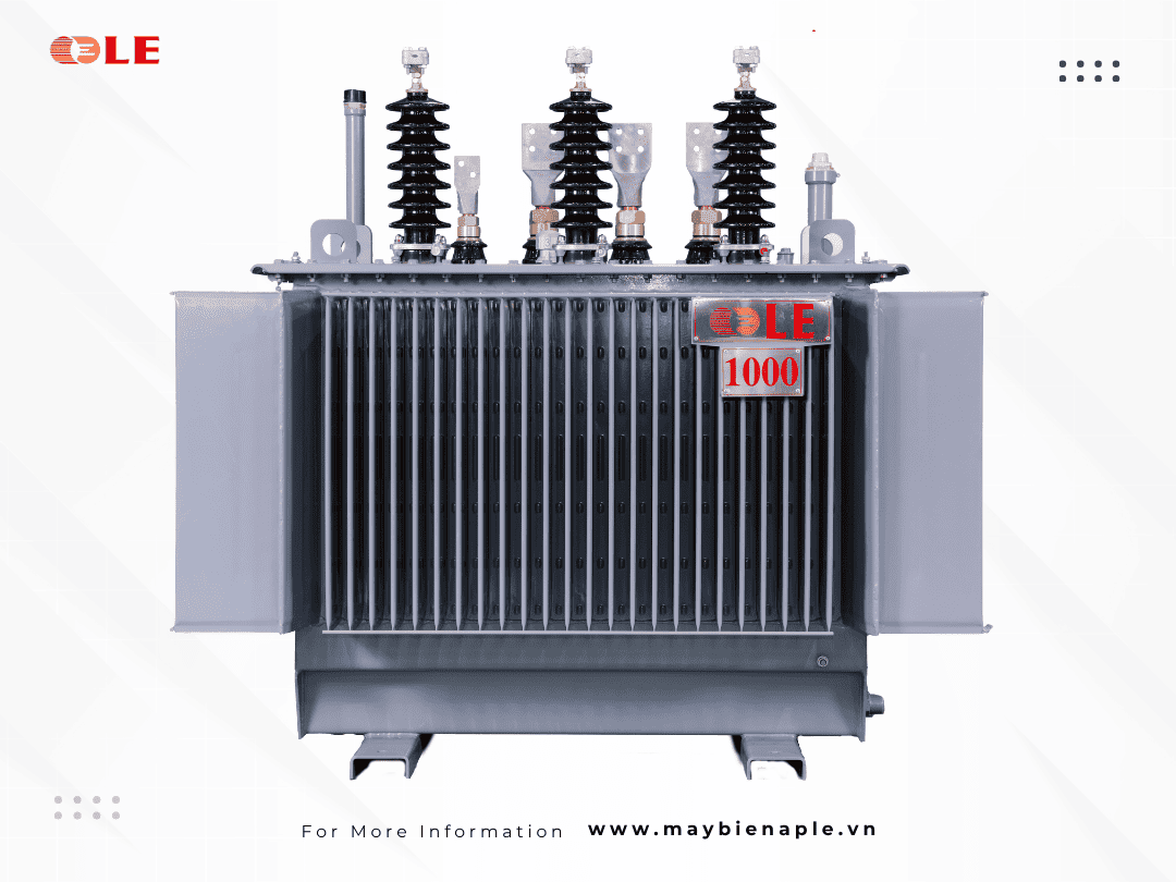 LE 1000 kVA Three-Phase Hermetic Transformer - Front View
