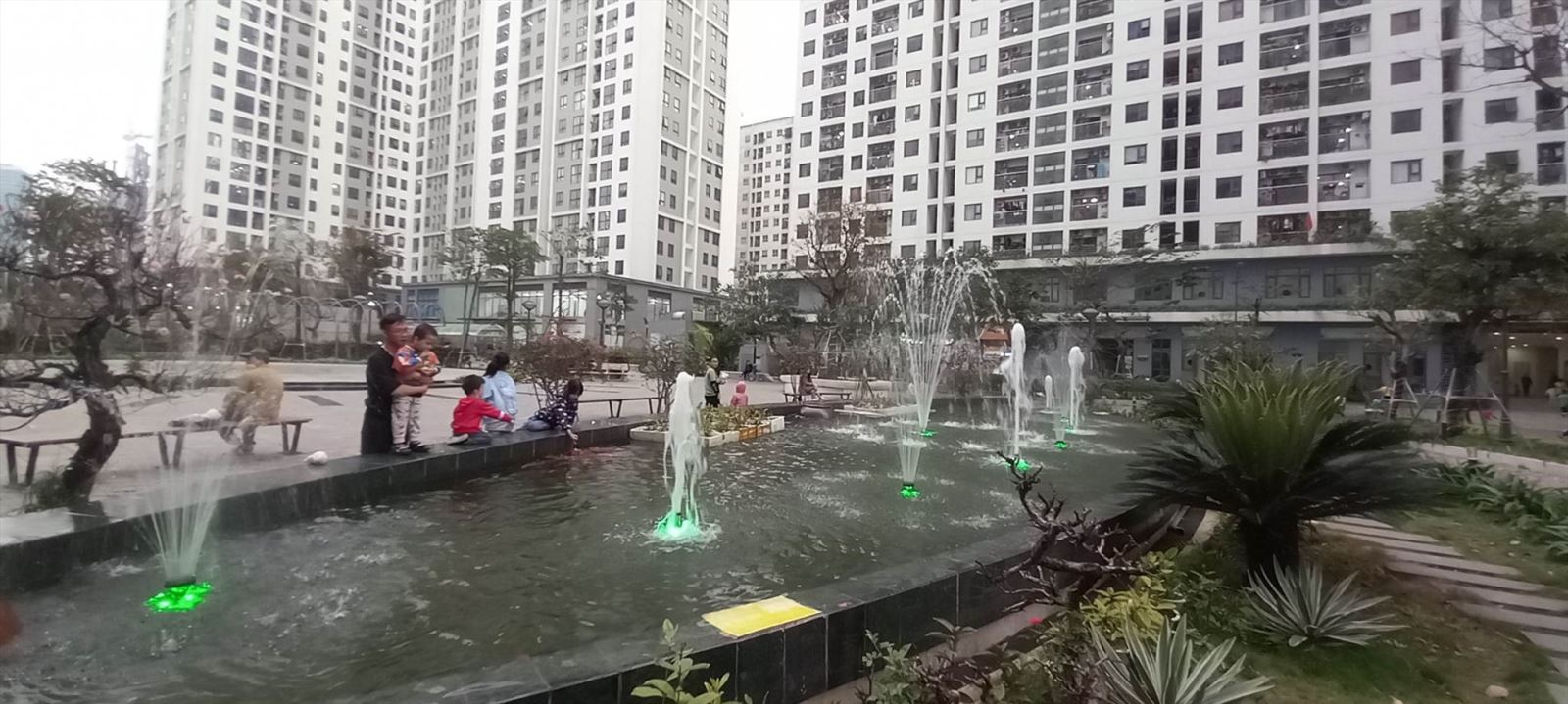 Các bóng đèn được thắp sáng bằng điện mặt trời