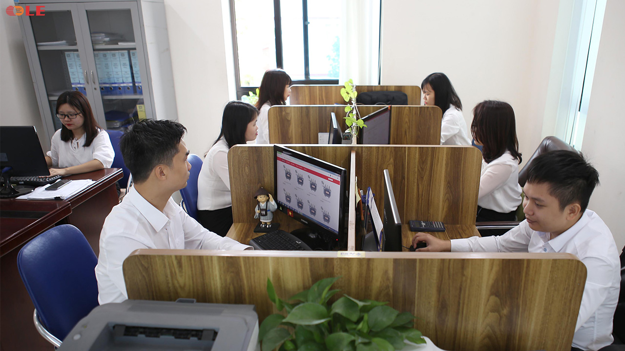 Bộ phận kinh doanh Công ty CP Sản xuất thiết bị điện Hà Nội.