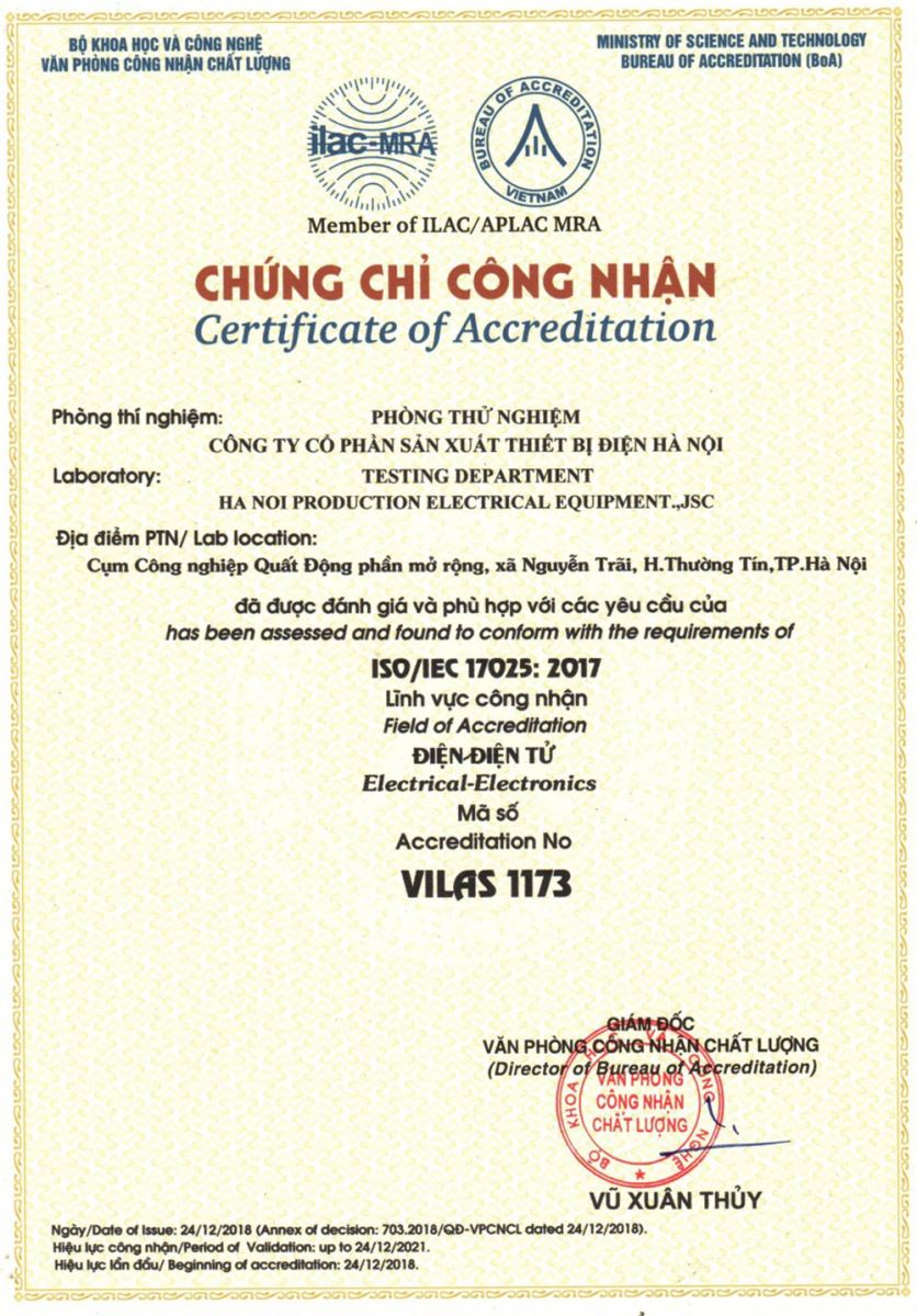 Máy biến áp LE đạt tiêu chuẩn Vilas 1173